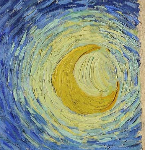 The Moon in The Starry Night The Moon