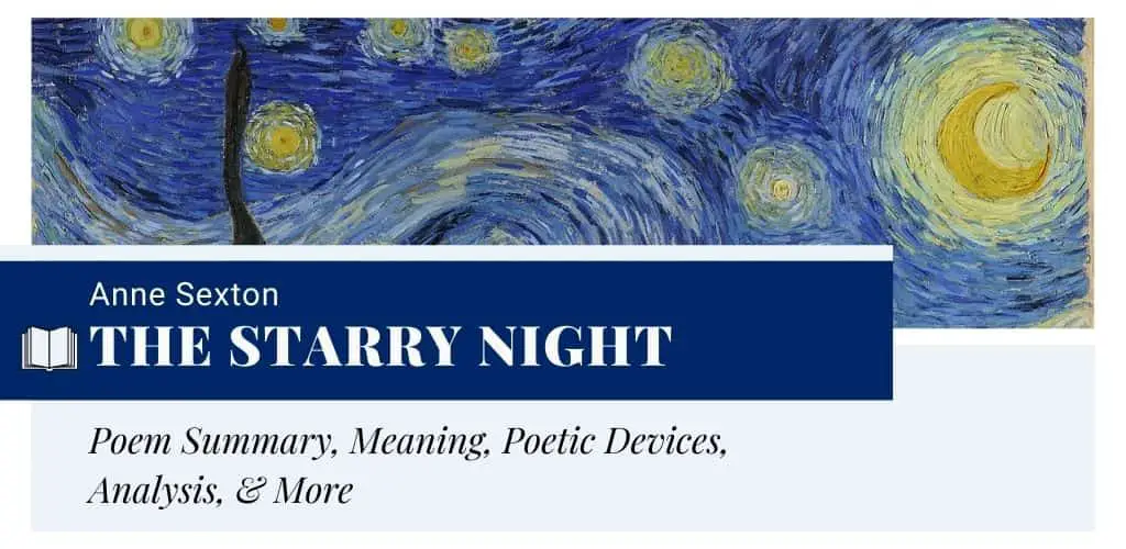 The Starry Night by Anne Sexton The Starry Night by Anne Sexton