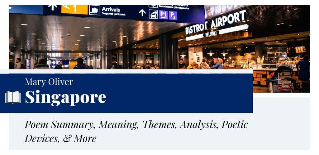 Analysis of Singapore by Mary Oliver Analysis of Singapore by Mary Oliver