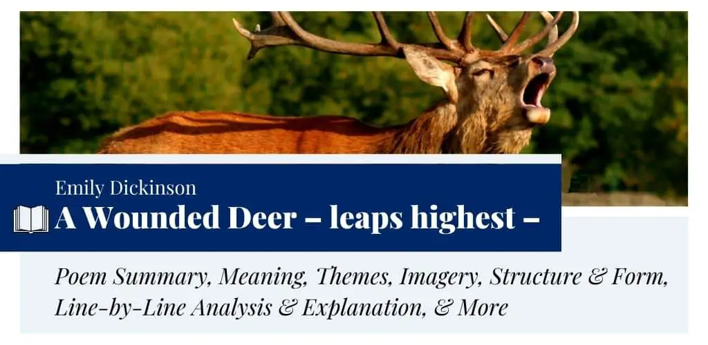 Analysis of A Wounded Deer – leaps highest – by Emily Dickinson Analysis of A Wounded Deer – leaps highest – by Emily Dickinson